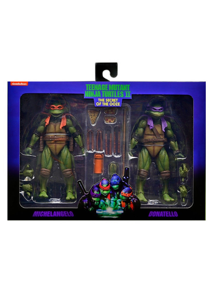 NECA TMNT 2: Secret of the Ooze Michelangelo & Donatello 2-Pack